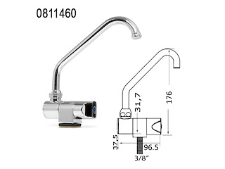 RUBINETTO ROTANTE F. Rubinetti serie Slide Inox