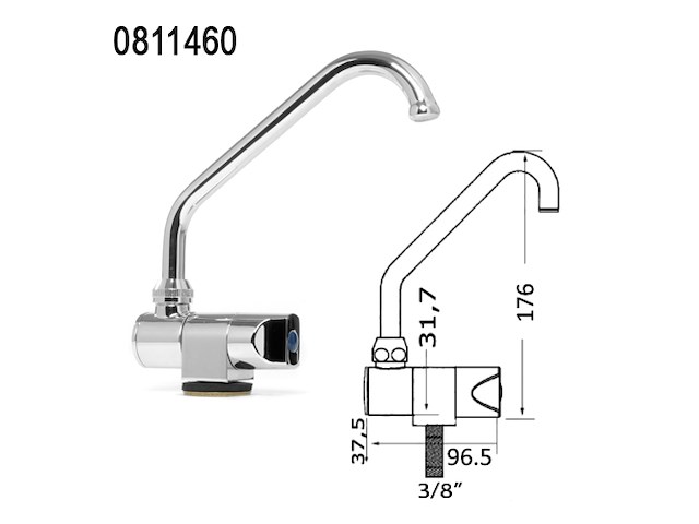 RUBINETTO ROTANTE F. Rubinetti serie Slide Inox