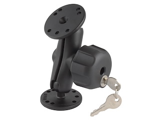 RAM MOUNT Sistema di montaggio Ram Mounts RAM-B-101LU per superfici lisce con chiusura antifurto a chiave