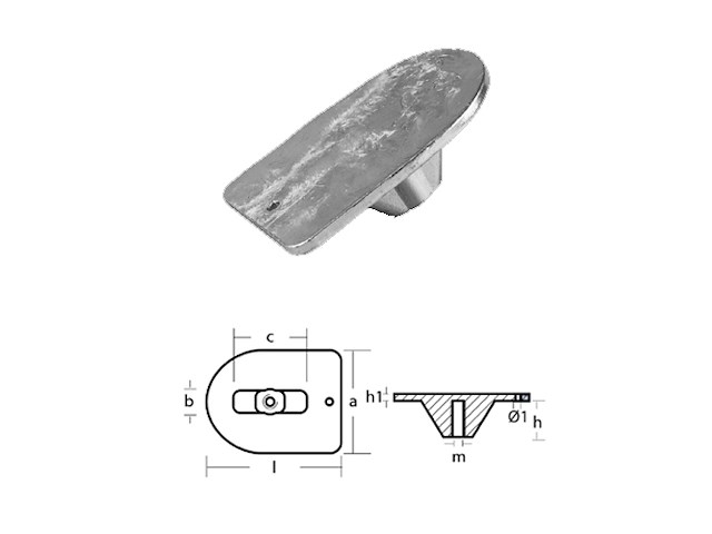 PIASTRINA PER MOTORI - SERIE - MERCURY 20 HP PIASTRINA PER MOTORI - 20HP
