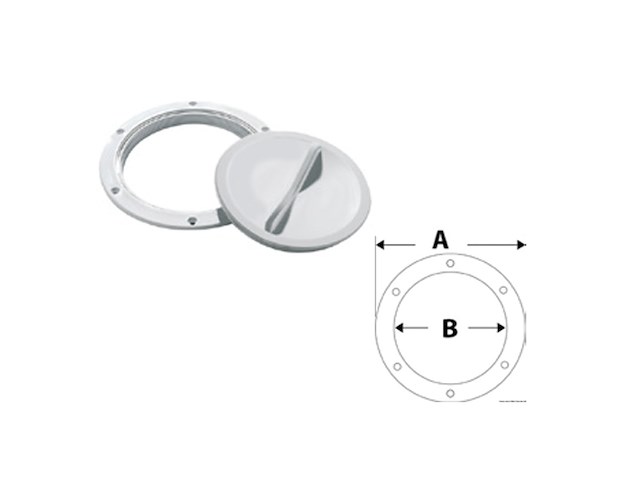 TAPPO IS. STAGNO BIANCO MM 127 Tappi ispezione con chiusura