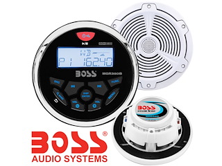 Stereo da cruscotto Boss Audio Marine MGR350B + Casse MR652C da 6.5 2-uscite 350W