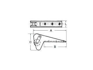 MUSONE SPECIALE PER ANCORE BRUCE DA 20 KG Musone di prua inox 316 mod.5
