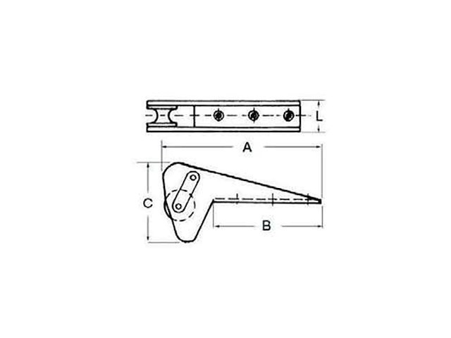 MUSONE SPECIALE PER ANCORE BRUCE DA 20 KG Musone di prua inox 316 mod.5