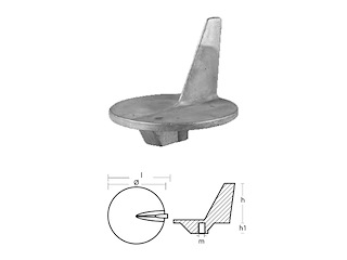 PINNA PER MOTORI CON ELICA GRANDE - SERIE - 50/140 HP PINNA ELICA GRANDE - 50/140HP