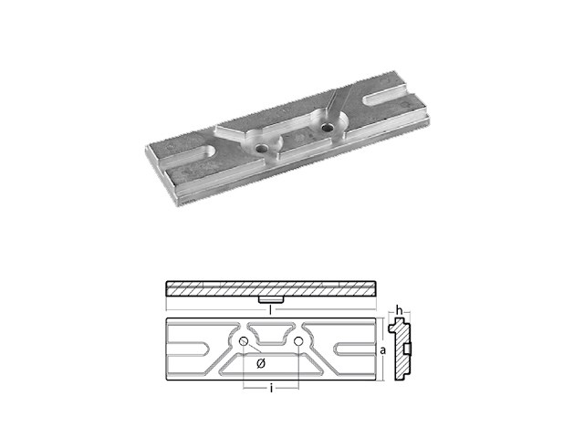 PIASTRA PER MOTORI MERCURY Piastra Motore Mercury