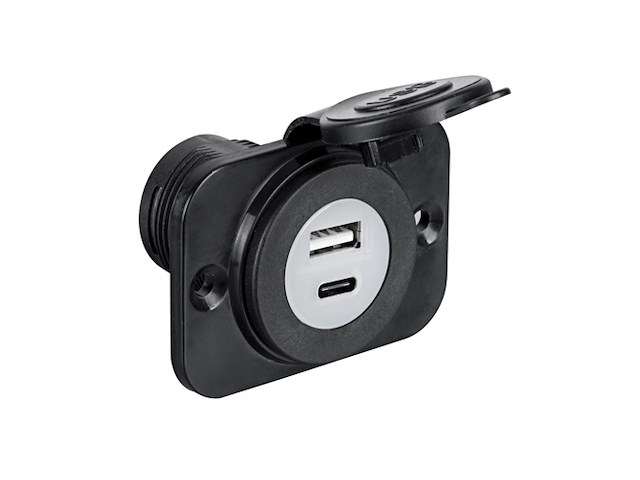 VOLTMETRO/AMPEROMETRO DIGITALE PRESA 12V E USB Presa usb accendisigari