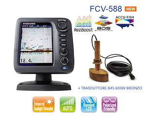 FURUNO FCV 588 ECOSCANDAGLIO / FISH FINDER - CON TRASDUTTORE B45 600W BRONZO