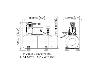 COMPRESSORE MARCO M3 24V AISI 316 COMPRESSORE MARCO M3
