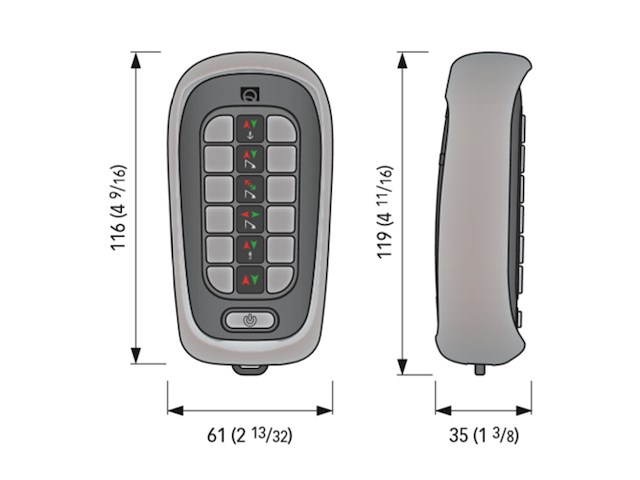 PALMARE RRC H04 47 GEN 434MHZ Radiocomandi a pulsantiera