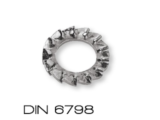 DIN 6798 M8 Rondelle dentellate