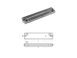 PIASTRA TOHATSU 60-140HP IN ALLUMINIO Piastra 60-70-90-120-140-150HP
