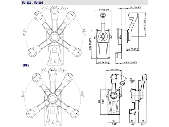B183 MONOLEVA Serie B183, B184 e B85