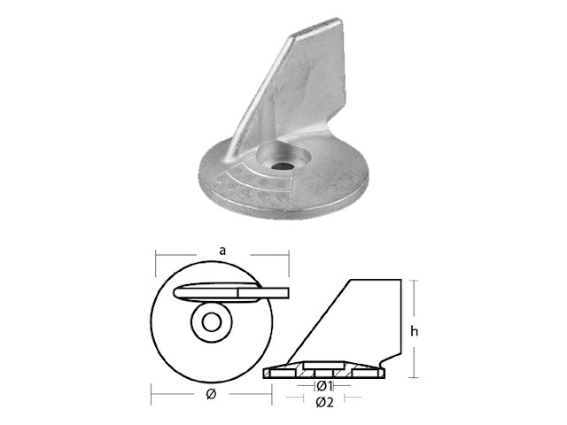 PINNA PER MOTORI - SERIE - SUZUKI 55/65 HP PINNA SUZUKI 55/65 HP