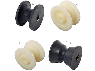 PULEGGIA DI RICAMBIO PER MUSONE  61 x 49 x 13  (ALT. x LARG. x  FORO mm) Pulegge di ricambio per musoni