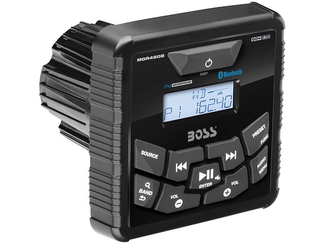Boss Marine MGR450B Stereo nautico quadrato da cruscotto art. 240-3495