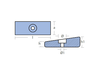 PIASTRINA PER MOTORI - SERIE 75 HP - XR6 Piastrina 75 HP XR6