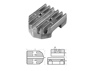 PLACCA - SERIE MERCURY F.BB - MERCRUISER E.B. - ALPHA GEN II + BRAVO PIASTRA ALPHA GEN II + BRAVO