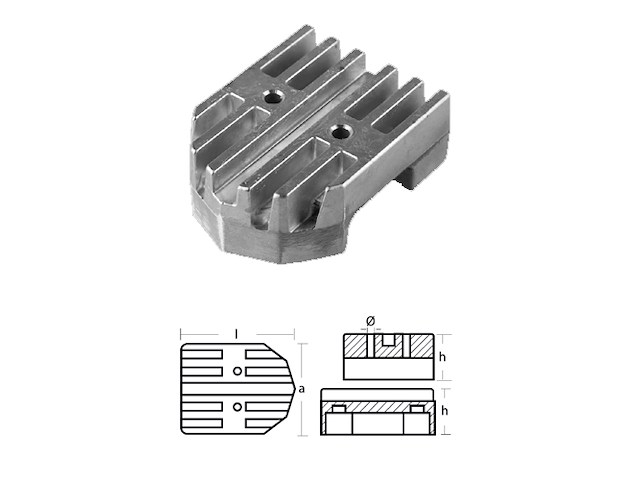 PLACCA - SERIE MERCURY F.BB - MERCRUISER E.B. - ALPHA GEN II + BRAVO PIASTRA ALPHA GEN II + BRAVO