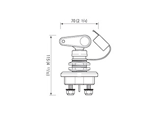 STACCABATTERIE 100A NERO Staccabatterie Quick-S10N-100A