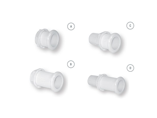 BOCCOLA 168X50 C/P.G. Boccola scarico Serie 4 Ø50 mm