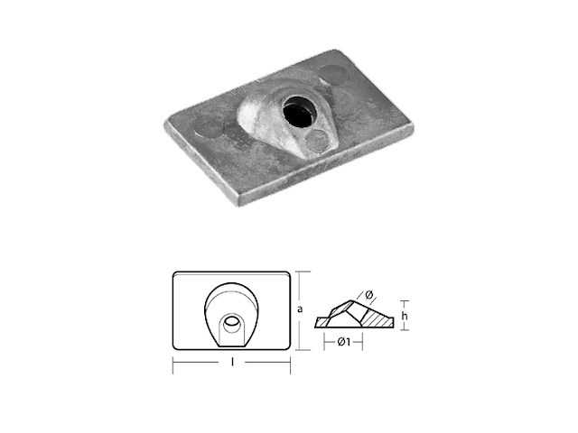 PIASTRINA PER MOTORI - SERIE - MERCURY 6/9,9 HP PIASTRINA SERIE 6/9,9 HP