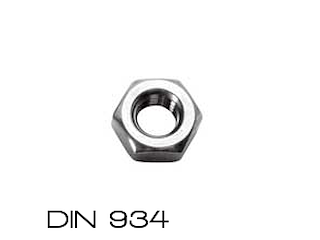 DIN 934 M5 Dadi esagonali medi