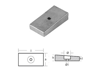PIASTRINA PER MOTORI - SERIE - HONDA 75/13/225 HP Piastrina Honda 75-130-225 HP