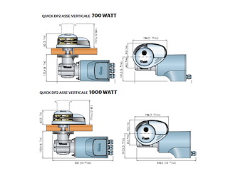 VERRICELLO DP2 700W 24V 6MM  SENZA CAMPANA Quick DP2 asse verticale