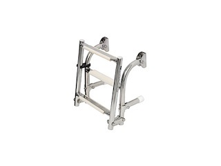 SCALETTA INOX 4 GRADINI Scaletta pieghevole gommoni