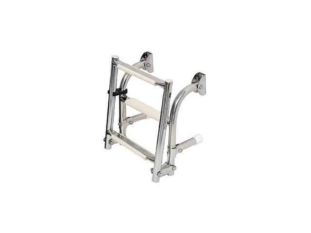 SCALETTA INOX 4 GRADINI Scaletta pieghevole gommoni