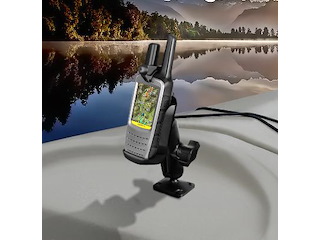 RAM MOUNT SUPPORTO SUPERFICIE PIANA BASE QUADRATA PER BARCA PER Garmin Rino 610 650 655t RAM-B-140-GA47U