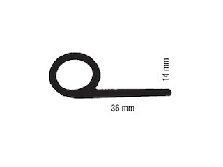 PROFILO GOMMA G. RAL7038 Profili in gomma