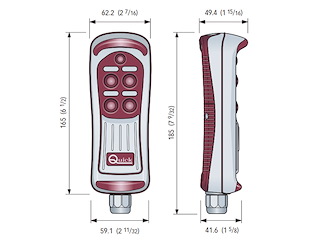 Pulsantiera multiuso HRC 8 tasti con luce LED Pulsantiere multiuso HRC
