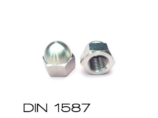 DIN 1587 M10 Dadi ciechi a calotta