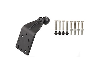 RAM MOUNT COMPONENTE RAM MOUNTS RAM-B-125B-G1U CON BASE CURVA A 45 Gradi con Viti di Montaggio