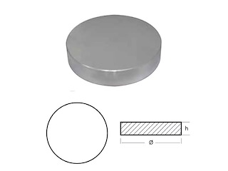 DISCO IN ZINCO - Ø60 - H 20 Disco non forato