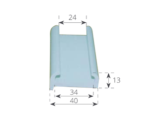 SUPPORTO CANALINA TR40 PER C40 4MT Canalina di Supporto TR.40