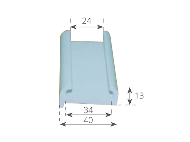 SUPPORTO CANALINA TR40 PER C40 4MT Canalina di Supporto TR.40