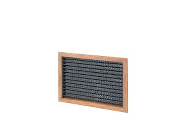 Griglia di aspirazione 305 mm x 152 mm con cornice in teak e filtro Griglie aspirazione con filtro