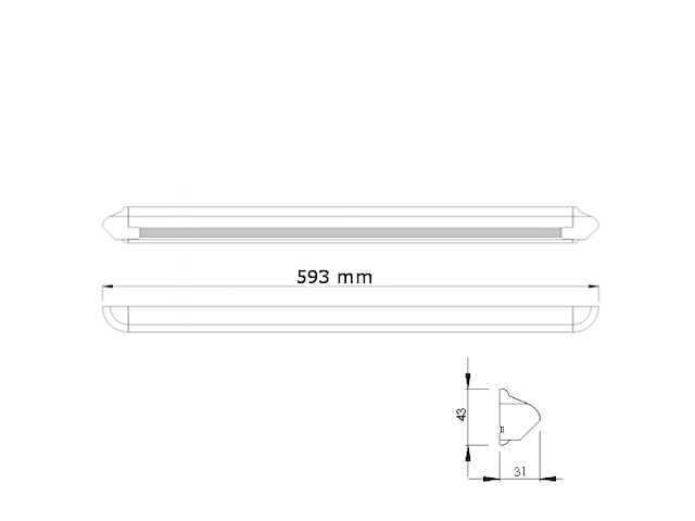 PLAFONIERA HD 30LED 12V Plafoniera a LED LABCRAFT