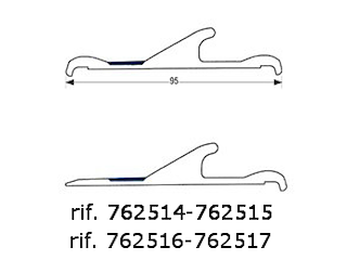 PROFILO PVC G. RAL7035 Profilo PVC