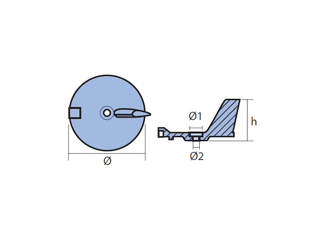 PINNA PER MOTORI 4T YAMAHA - F25-F40-F50-F60 Pinna 4T F25-F30-F40-5-F50-F60
