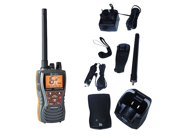 Cobra Marine MR HH350 FLT EU VHF marino portatile galleggiante con scocca ad alta visibilita art. 020-2470