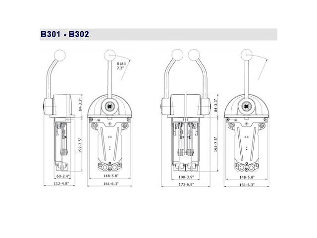 B302CR MONOLEVA DOPPIA CR. Serie B301CR e B302CR