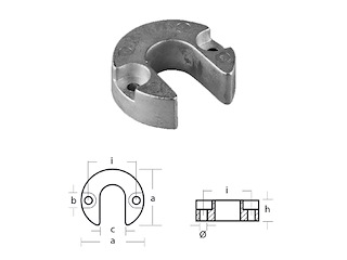 COLLARE PER TRIM - SERIE - PISTONI MERCRUISER ALPHA Collare Trim Pistoni Mer.Alpha