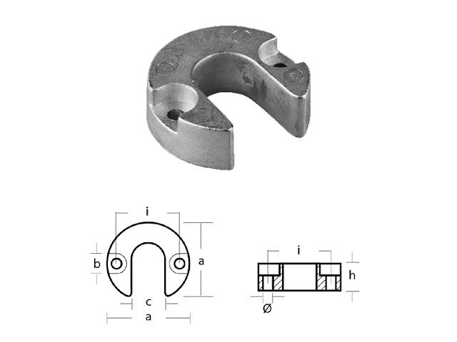COLLARE PER TRIM - SERIE - PISTONI MERCRUISER ALPHA Collare Trim Pistoni Mer.Alpha